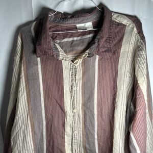 Roaman's Multicolor Striped Women’s Shirt.
